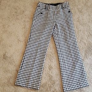 Black and white houndstooth pants